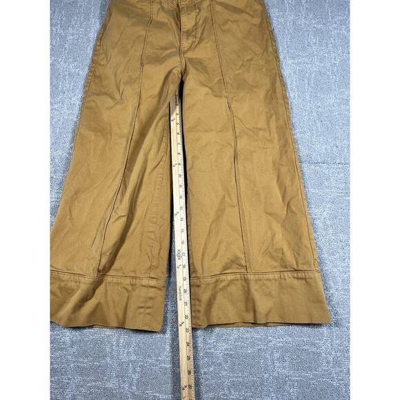 Chino's by Anthropolgie Wide Leg Cropped Pants Size 4 - Picture 6 of 7